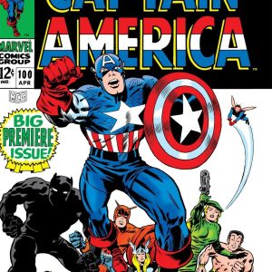 captain america #100 comic book cover